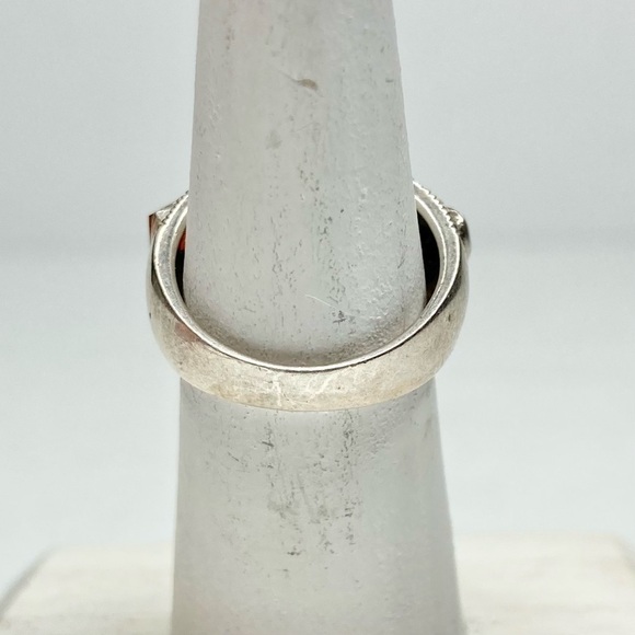 Sterling 925 Boho Marcasite Turquoise Blue Onyx Jasper Agate Ring Size 6 - Picture 6 of 14